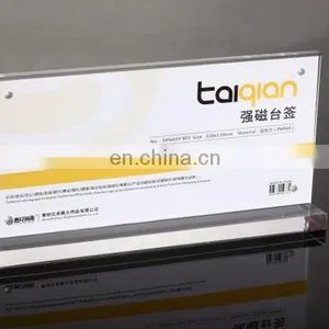 Free Sample Store Clear Pop Promotional Acrylic Tabletop Display Sign Holder thumbnail-6