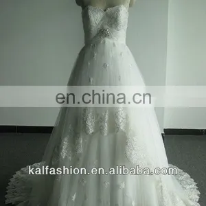 EB2505 Backless Lace Beading Wedding Dress thumbnail-1