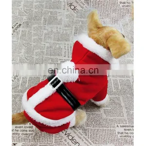 New Year Pet Santa Claus Cloth Dog Christmas Costume thumbnail-1