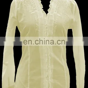 100% Polyester Chiffon Blouse thumbnail-5