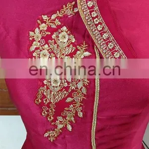 2017 Women Wedding Party Wear Semi-Stitched Straight Cut Salwar Kameez (salwar Kameez Suits) thumbnail-4