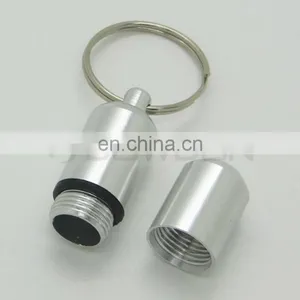 Waterproof Aluminum Medicine Pill Container Box Bottle Case Key Chain Holder thumbnail-5