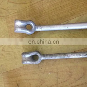 Ground Earth Hardware Thimble Eye Power Line Fitting Straight Power Anchor Rod thumbnail-1