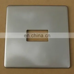 OEM Metal Fabricated Stamping With Satin Chrome Self Adhesive Metal Plate thumbnail-1