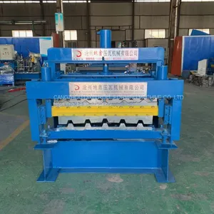 Double Layer Roof Trapezoid Profile Roll Forming Making Machine for Sale thumbnail-3