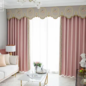 Chinese Embroidery Double-side Cottton and Linen Curtain thumbnail-2