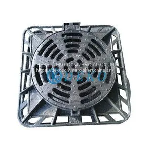 Square Round Grating D400 850x850mm,CO DIA600, Height 100mm Gully Grating Height 100mm thumbnail-1
