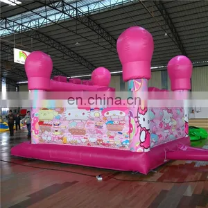 Cartoon Theme Hello Girl Kitty Inflatable Little Tikes Jumping House for Sale thumbnail-3
