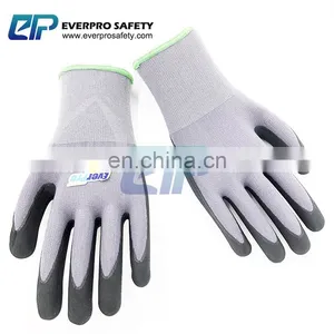Top Quality 15G Nylon + Spandex Liner Gloves Nitrile Micro Foam With EN388 4131 thumbnail-3