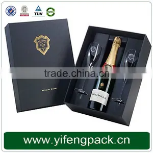 Decorative Paper Wine Champagne Glass Bottle Glass Cardboard Gift Box Wholesale thumbnail-1