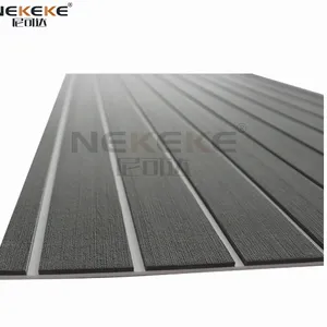NEKEKE 6mm Dark Gray + White Lines Boat Yacht Marine EVA Deck Foam Sheet Composite Outdoor Decking thumbnail-3
