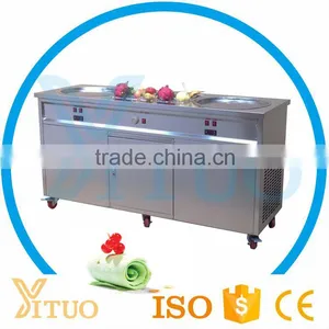 Double Pan Fried Ice Cream Machine / Ice Pan Ice Cream / Ice Cream Cold Plate thumbnail-1
