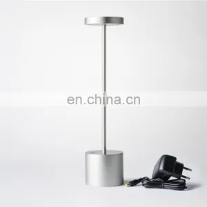 Hot Sell Hotel Aluminium Material LED Rechargeable Lamp Restaurant Decorative Table Lamp thumbnail-1