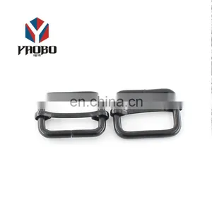 China Wholesale Metal D Ring O Ring Adjustable Center Bar Buckle Slide Metal Buckle For Belt thumbnail-3