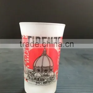 1.5oz Printing Frosty Liquor Glass Cup With Castle Design thumbnail-1