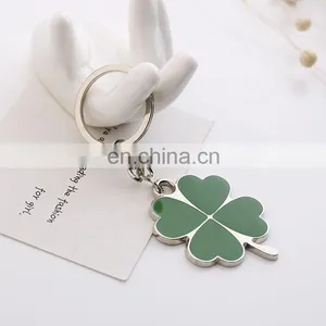 High Quality Green Leaf Clover Keychain Fashion Creative Beautiful Four Leaf Clover Lucky Key Chain Jewelry thumbnail-5