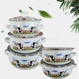 Bule Enamel Cookware/enamel Casserole Sets With Enamel Lid Wholesale thumbnail-3
