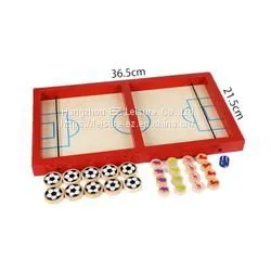 Colored Bouncing Chess Hockey Game Table Desktop Battle 2 in 1 Ice Hockey Game thumbnail-1