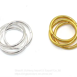 Fast Shipping Gold Silver Colored Napkin Ring For Wedding Table Decoration thumbnail-4