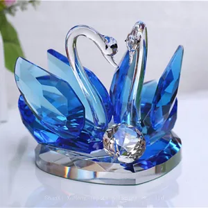 Colored K9 Crystal Swan Wedding Gifts Crystal Wedding Giveaway Gift Crystal Crafts Gifts thumbnail-4