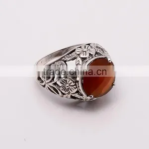CARNELIAN Ring,925 Sterling Silver Jewelry Wholesale,WHOLESALE SILVER JEWELRY,SILVER EXORTER,SILVER JEWELRY FROM INDIA thumbnail-2
