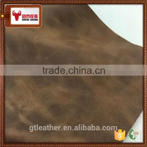 Oil Distressed Cow Leather for Bag & Shoes thumbnail-4