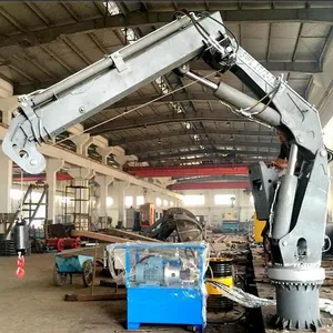 ABS CCS API 2c Intelligent Hydraulic Boat Crane Integrates Advanced Control System and Sensors, Precise Control, Fault Self-Diagnosis, Overload Protection thumbnail-1