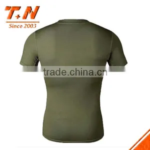 Custom Sublimated Men Short Sleeve Body Tight Rash Guard thumbnail-2