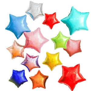 Manufacture 5/10/18/24 Inch Star Helium Balloons Colorful Star Shape Foil Balloon Globos for Party Decoration thumbnail-1