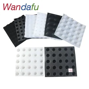 WandafuRolling Drainage Board Garage Roof Can be Used for Roof Garden Waterproof and Hydrophobic Drainage HDPE Convex Height Adjustable Drainage Board thumbnail-2