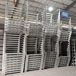 Heavy Duty Galvanized Stack Rack With Removable Posts Space Saving Storage Solution thumbnail-3