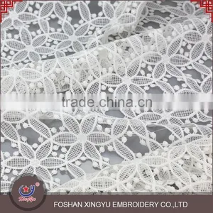 Wholesale China OEM Factory Net Dress Making Embroidered Lace Fabric Designs thumbnail-2