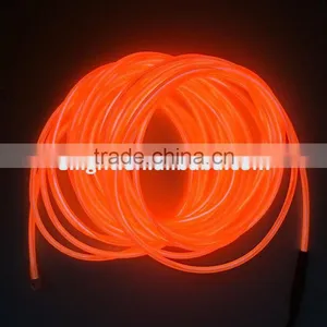 2.3mm Orange Decorative EL Illuminant Rope/Wire thumbnail-1