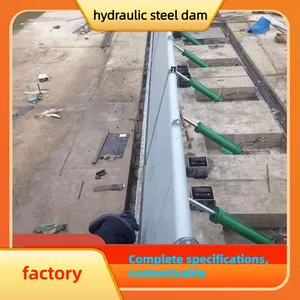 Hydraulischer Stahlstauwehr für städtische Hochwasserschutz und Entwässerung thumbnail-3