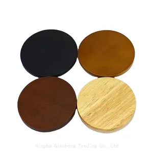 Factory Direct Wood Lid for Candle Jar Wooden Lid With Rubber Ring Keeps the Candle Fresh and Free From Dust thumbnail-5
