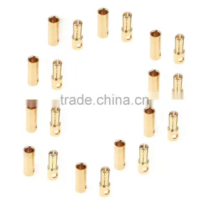Gold Plated Bullet Plugs Male Female Banana Connectors thumbnail-3