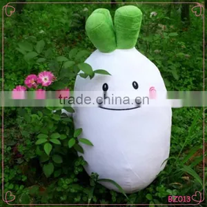 White Radish Family Soft and Cute Plush Stuffed Toy Pillow thumbnail-1