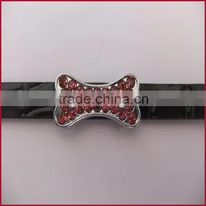 10MM Diy Jewellery Accessories Colorful Rhinestone Bone Slide Charm thumbnail-2
