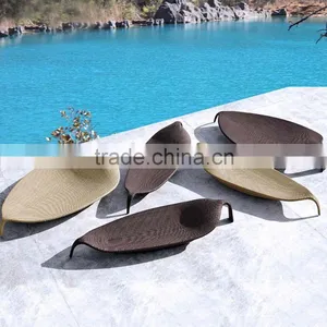 New Style Lounge Seat Outdoor Pool Beach Rattan Modern Leaf Lounge Chair thumbnail-1