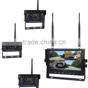 100% Factory DC12 to 32V 2.4G Digital Wireless 4 Way Car Reverse Camera System With Night Vision Camera thumbnail-5