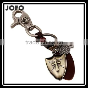 2015 Yiwu Factory Direct Sale Custom Leather Keychains Promotional Gift thumbnail-1