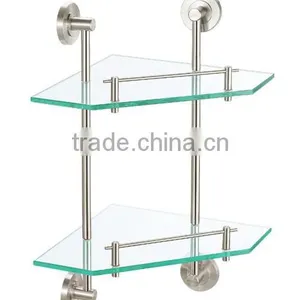Dual Tier Bathroom Glass Rack thumbnail-1