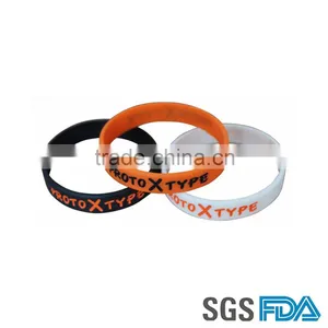 Wholesale Cheap Price Funny Custom Logo Silicone Rubber Wristband Bracelet thumbnail-4