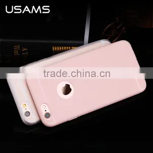 Original USAMS Soft TPU Full Rubber Back Case With Dust Plug for IPhone 6Plus 6s Plus 5.5 Inch MT-5742 thumbnail-1
