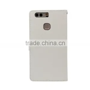 Original With Card Slot MMT Litchi Grain Wallet Leather Flip Case for Huawei P9 Plus Photo Frame Holder Leather PU Case thumbnail-6
