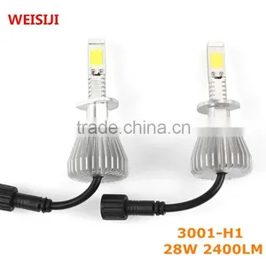 New Arrival Single Lamp 6000k H1 Car Led Headlight 28W 2400LM Used in Cars thumbnail-1