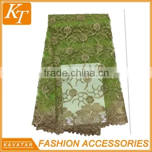 China Market Popular New Design African High Cotton Lace Fabrics thumbnail-4