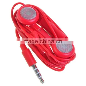 3.5mm Mobile Phone Hands-free Headset For Iphones/other Smart Phones and MP3- Red thumbnail-1