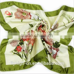 Factory Price Cheap Gift Silk Chiffon Custom Printed Scarf Quality Choice thumbnail-1