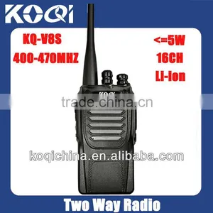 High Quality Uhf 400-470mhz 5W KQ-V8S Military Walkie Talkie thumbnail-1